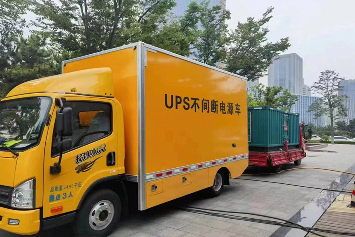 清河门发电机租赁施工现场